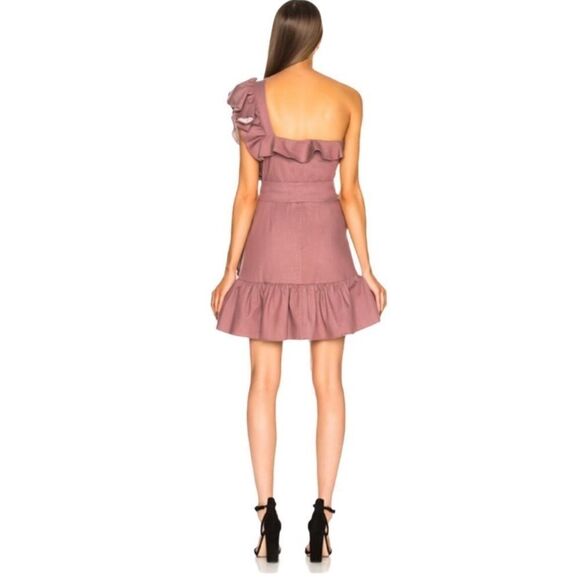 ALEXIS Adela One Shoulder Ruffle Mini Dress - Picture 7 of 12